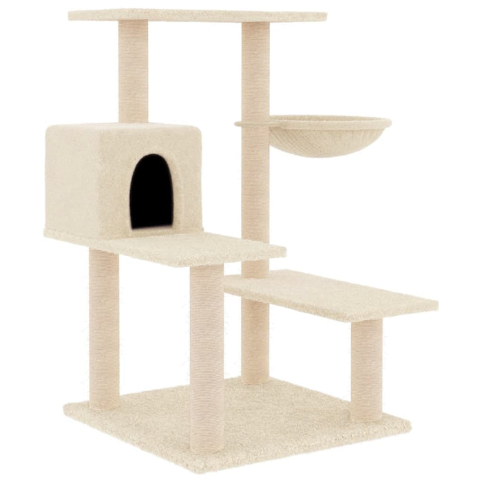 Ansamblu de pisici cu stâlpi din funie de sisal, crem, 82,5 cm - WALTI WALTI
