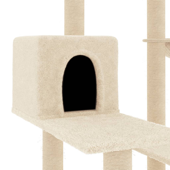 Ansamblu de pisici cu stâlpi din funie de sisal, crem, 82,5 cm - WALTI WALTI