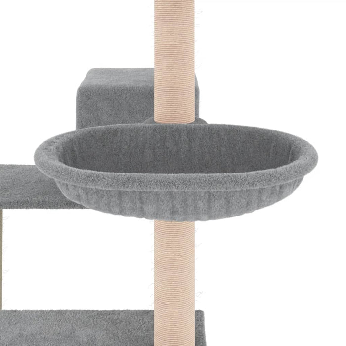 Ansamblu pisici, stâlpi din funie sisal, gri deschis, 82,5 cm - WALTI WALTI