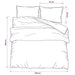 Set cu husă de pilotă, gri închis, 225x220 cm, bumbac - WALTI WALTI