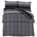 Set cu husă de pilotă, gri închis, 260x220 cm, bumbac - WALTI WALTI