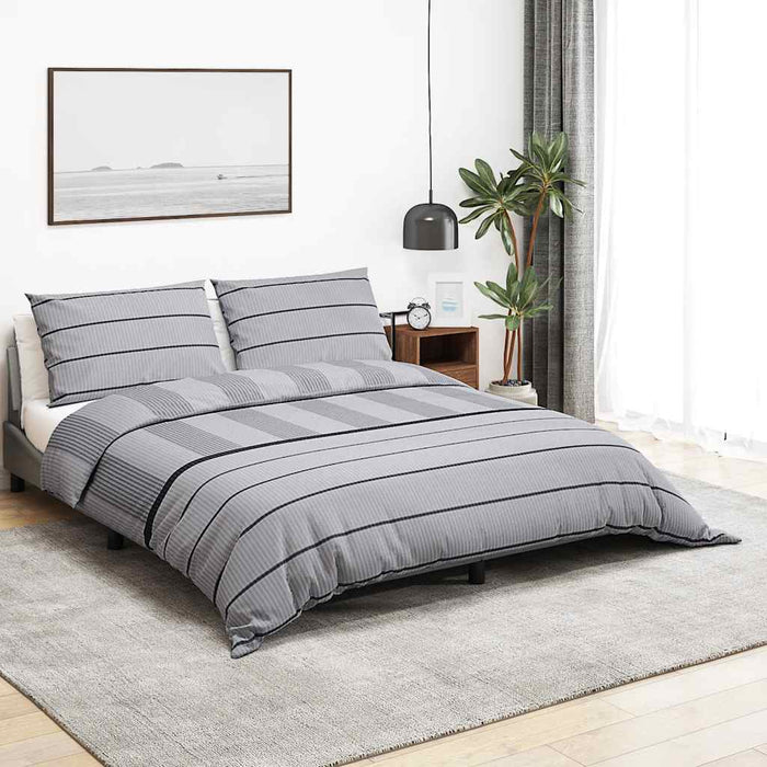 Set cu husă de pilotă, gri, 220x240 cm, bumbac - WALTI WALTI