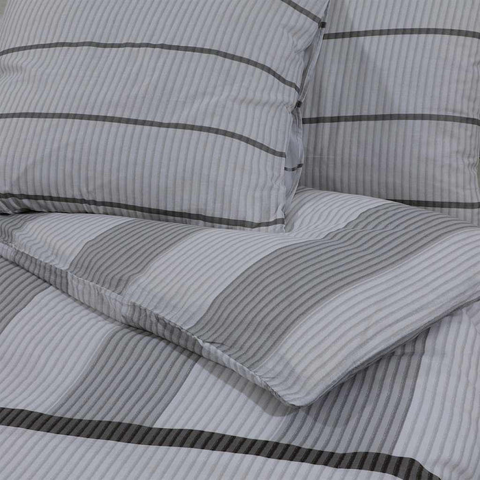 Set cu husă de pilotă, gri, 155x220 cm, bumbac - WALTI WALTI