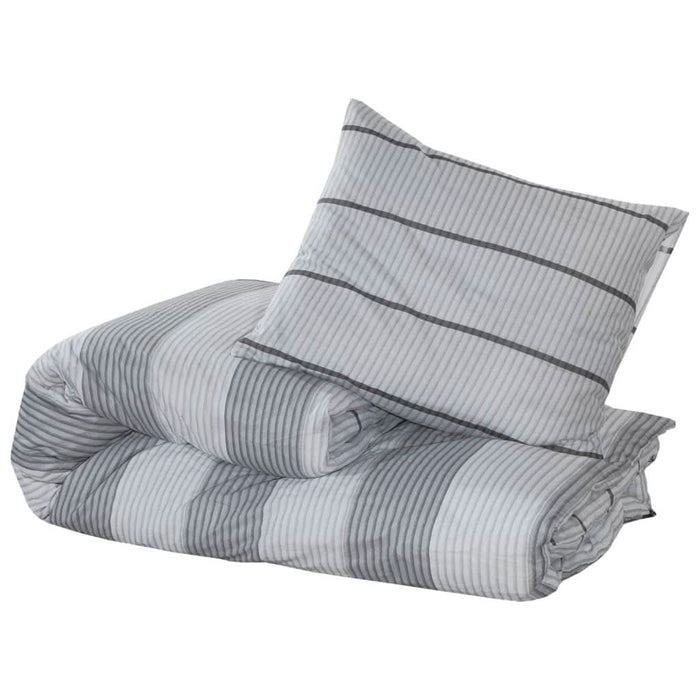 Set cu husă de pilotă, gri, 225x220 cm, bumbac - WALTI WALTI