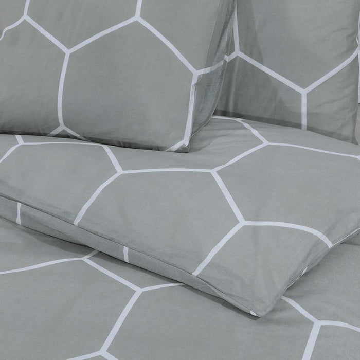 Set cu husă de pilotă, gri, 240x220 cm, bumbac - WALTI WALTI