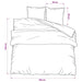 Set cu husă de pilotă, gri, 260x240 cm, bumbac - WALTI WALTI