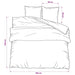 Set cu husă de pilotă, gri, 260x240 cm, bumbac - WALTI WALTI