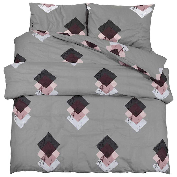 Set cu husă de pilotă, gri, 225x220 cm, bumbac WALTI
