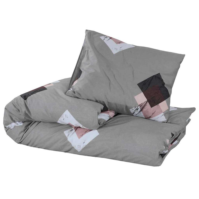 Set cu husă de pilotă, gri, 225x220 cm, bumbac WALTI