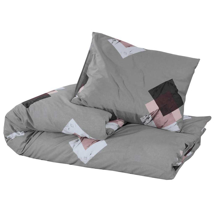 Set cu husă de pilotă, gri, 260x220 cm, bumbac - WALTI WALTI