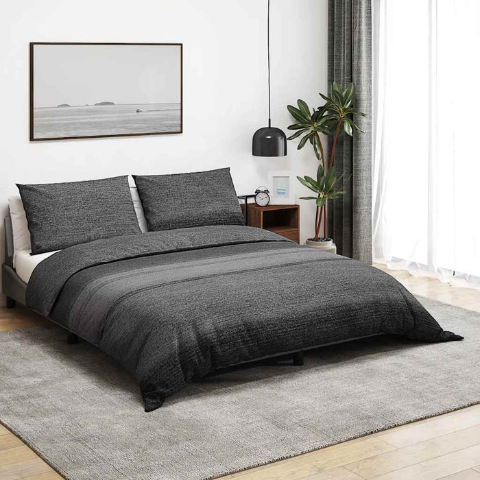 Set cu husă de pilotă, gri închis, 200x200 cm, bumbac - WALTI WALTI