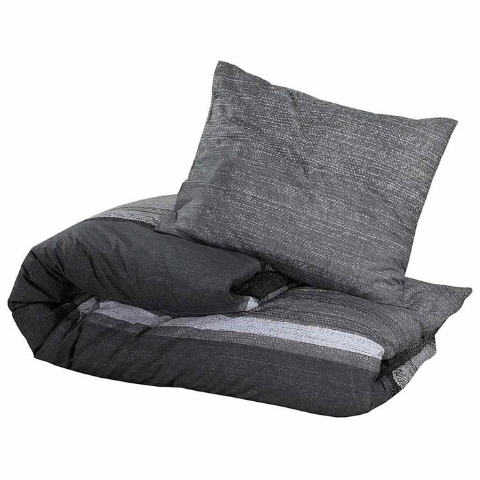 Set cu husă de pilotă, gri închis, 220x240 cm, bumbac - WALTI WALTI