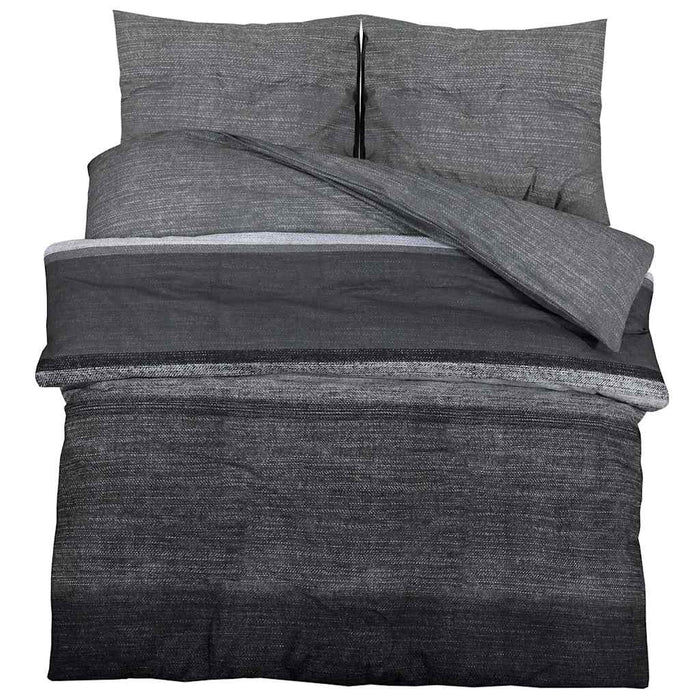 Set cu husă de pilotă, gri închis, 260x240 cm, bumbac - WALTI WALTI
