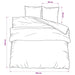 Set cu husă de pilotă, gri închis, 260x240 cm, bumbac - WALTI WALTI