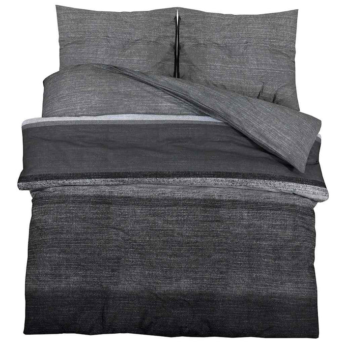 Set cu husă de pilotă, gri închis, 135x200 cm, bumbac - WALTI WALTI