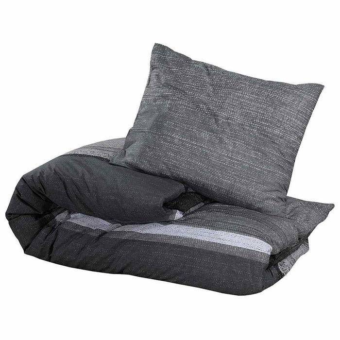 Set cu husă de pilotă, gri închis, 155x220 cm, bumbac - WALTI WALTI