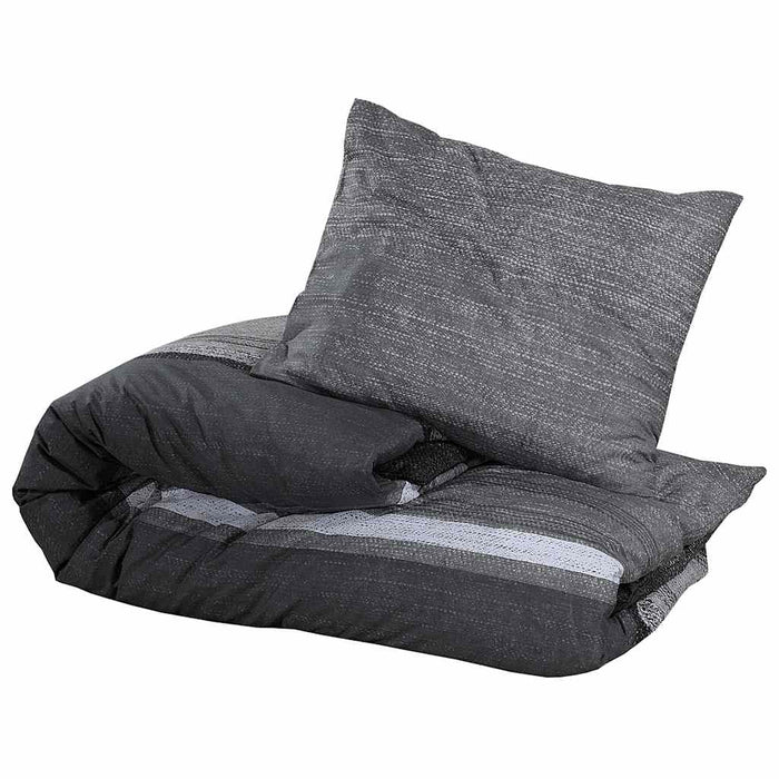 Set cu husă de pilotă, gri închis, 225x220 cm, bumbac - WALTI WALTI