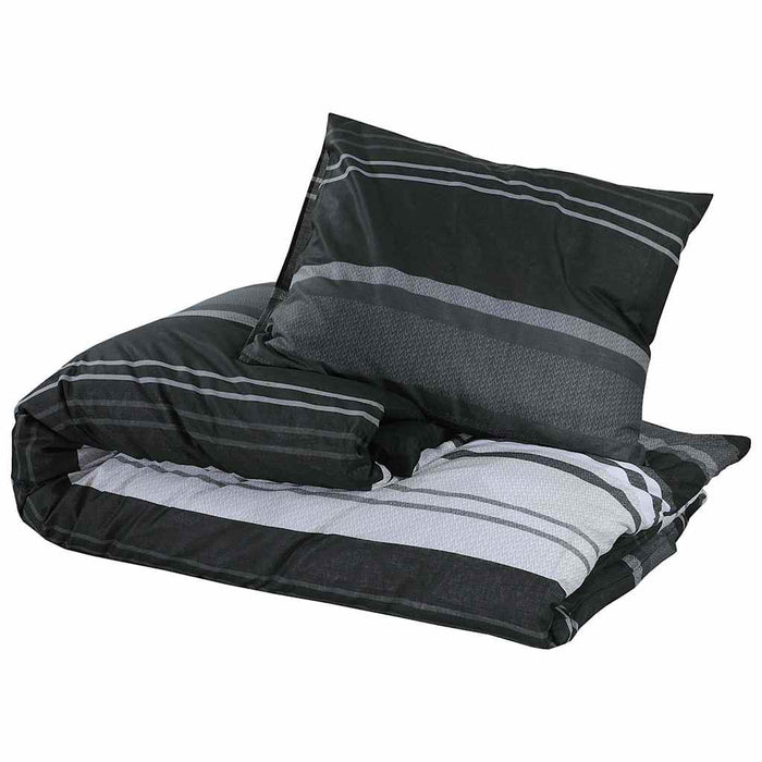 Set cu husă de pilotă, negru și alb, 200x200 cm, bumbac - WALTI WALTI