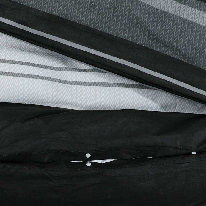 Set cu husă de pilotă, negru și alb, 220x240 cm, bumbac - WALTI WALTI