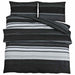 Set cu husă de pilotă, negru și alb, 260x240 cm, bumbac - WALTI WALTI
