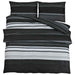 Set cu husă de pilotă, negru și alb, 155x220 cm, bumbac - WALTI WALTI