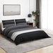 Set cu husă de pilotă, negru și alb, 225x220 cm, bumbac - WALTI WALTI