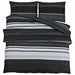 Set cu husă de pilotă, negru și alb, 260x220 cm, bumbac - WALTI WALTI