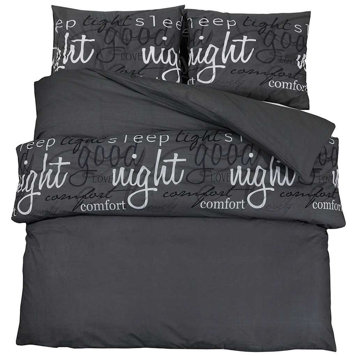 Set cu husă de pilotă, negru, 240x220 cm, bumbac - WALTI WALTI