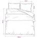 Set cu husă de pilotă, negru, 240x220 cm, bumbac - WALTI WALTI
