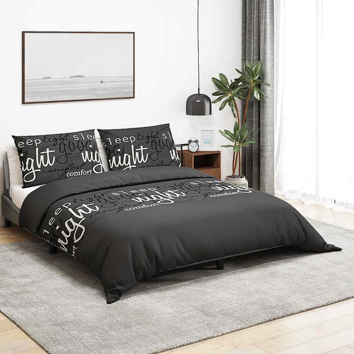 Set cu husă de pilotă, negru, 200x220 cm, bumbac - WALTI WALTI