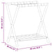 Suport pentru bagaje, negru, 68x38x58 cm, bambus - WALTI WALTI