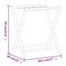Suport pentru bagaje 68,5x38x58 cm bambus - WALTI WALTI