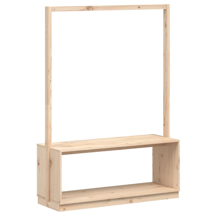 Cuier de haine cu pantofar, 113x40x157,5 cm, lemn masiv de pin WALTI