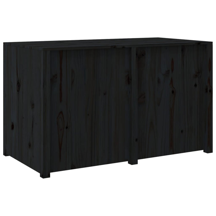 Dulap bucătărie de exterior negru, 106x55x64 cm, lemn masiv pin WALTI