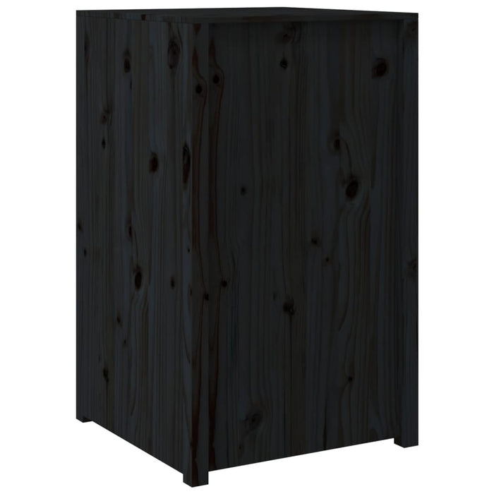 Dulap bucătărie de exterior negru, 55x55x92 cm, lemn masiv pin WALTI