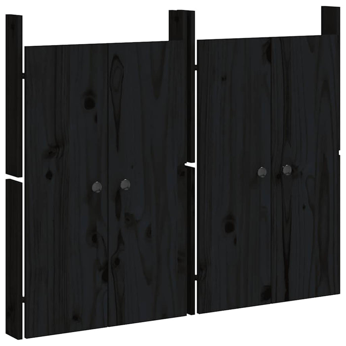 Uși de bucătărie de exterior MEPPEL 2 buc., negru, 50x9x82 cm WALTI