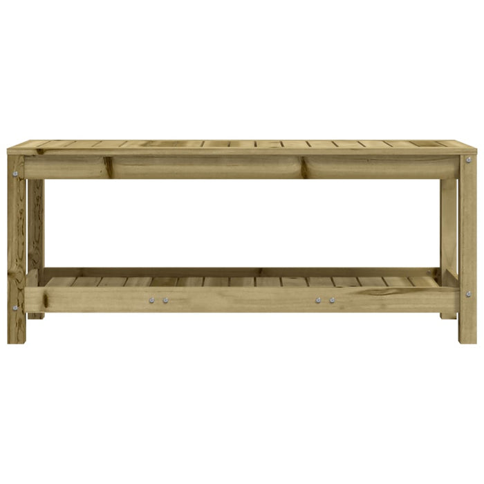Bancă de grădină, 108x35x45 cm, lemn masiv de pin tratat - WALTI WALTI