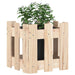 Jardinieră grădină design gard, 30x30x30 cm, lemn masiv de pin - WALTI WALTI