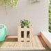 Jardinieră grădină design gard, 30x30x30 cm, lemn masiv de pin - WALTI WALTI