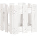 Jardinieră grădină design gard, alb, 30x30x30 cm lemn masiv pin - WALTI WALTI