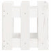 Jardinieră grădină design gard, alb, 30x30x30 cm lemn masiv pin - WALTI WALTI