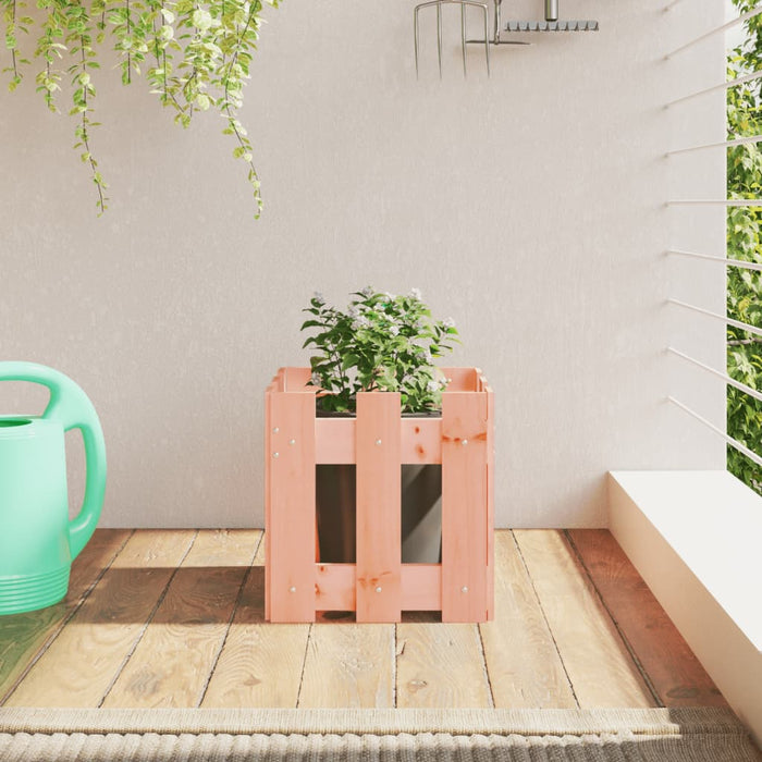 Jardinieră grădină design gard, 30x30x30 cm, lemn masiv douglas - WALTI WALTI