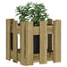 Jardinieră grădină design gard 30x30x30cm lemn de pin impregnat - WALTI WALTI