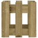 Jardinieră grădină design gard 30x30x30cm lemn de pin impregnat - WALTI WALTI