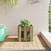 Jardinieră grădină design gard 30x30x30cm lemn de pin impregnat - WALTI WALTI