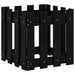 Jardinieră grădină design gard negru 40x40x40 cm lemn masiv pin - WALTI WALTI
