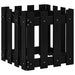 Jardinieră grădină design gard negru 40x40x40 cm lemn masiv pin - WALTI WALTI