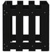 Jardinieră grădină design gard negru 40x40x40 cm lemn masiv pin - WALTI WALTI