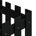 Jardinieră grădină design gard negru 40x40x40 cm lemn masiv pin - WALTI WALTI