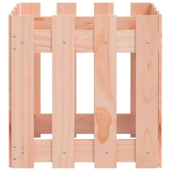 Jardinieră grădină design gard, 40x40x40 cm, lemn masiv douglas - WALTI WALTI